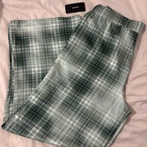 Alfani Green Plaid Straight Leg Pants